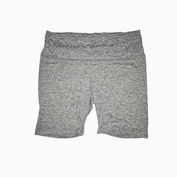 Stylish 2X Ready To Go Gray Heathered Shorts - Picture 1 of 4